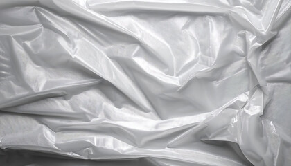 Obraz premium Transparent wrinkled plastic texture – A realistic image of wrinkled white plastic, com_1(454)
