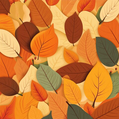 Obraz premium Beautiful autumn illustration background