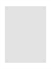 vertical grey poster mock up isolated