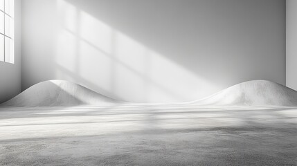 Plain white backdrop with minimal distractions, designed for clean visuals and ample space for copy or products.