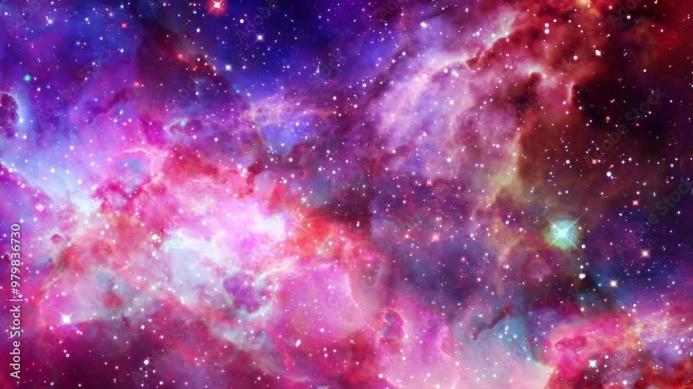 Wall mural colorful nebula space galaxy background