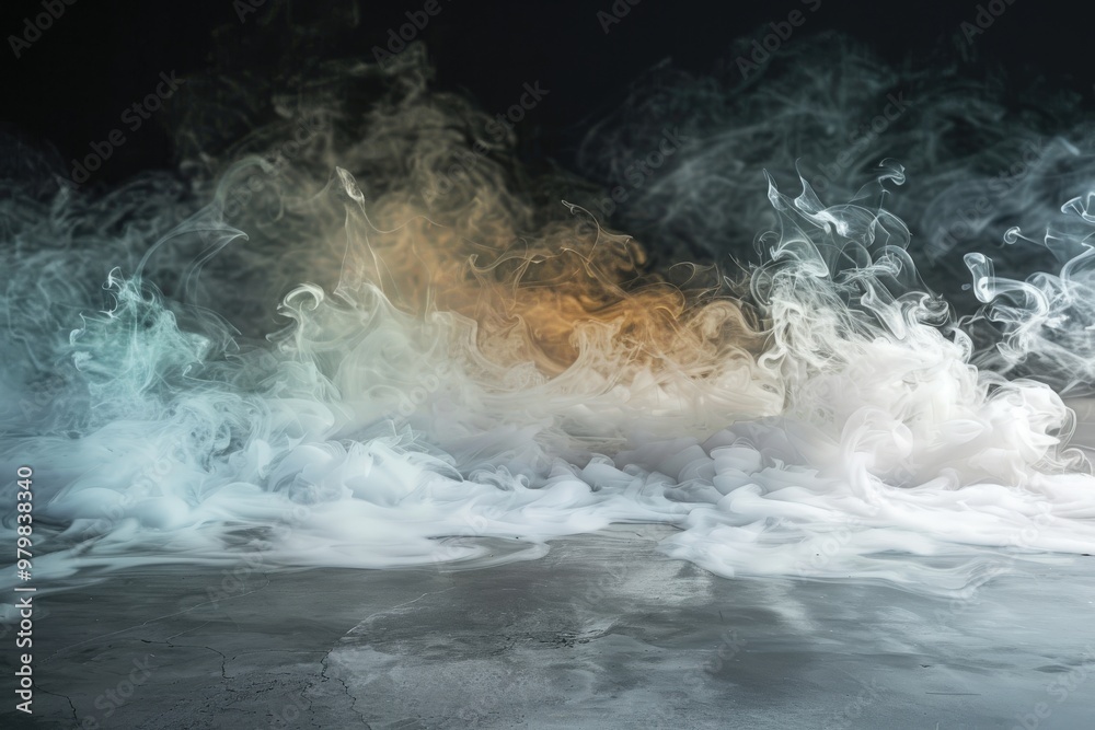 Canvas Prints a room filled with smoke, creating a mysterious and eerie atmosphere, generative ai image