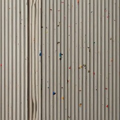 Obraz premium White corrugated metal wall with colored paint splatter texture background