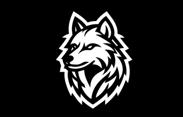 Obraz premium A Modern Symbol of Intelligence, Leadership, and Independence on a Dark Blue Background, Perfect for Logos, Sports Emblems, and Corporate Branding.eps