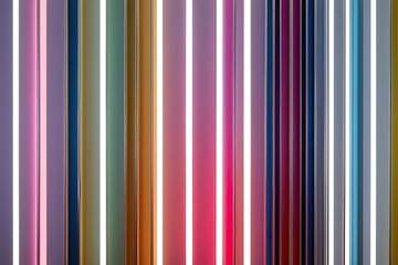 Vibrant Neon 3D Wallpaper with Eye-Catching Vertical Line Design