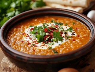 Çorba (A Corba). The most popular Turkish dishes. Turkish soup, often made with lentils (mercimek...