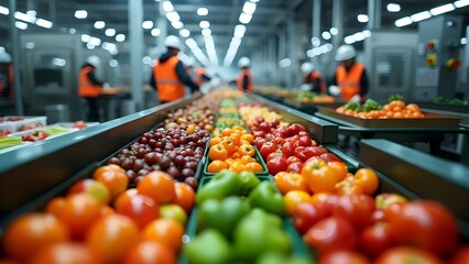 Fresh Produce Conveyor Belt: food processing industry,Modern Food Processing and Manufacturing