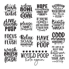Fototapeta premium 15 Bathroom SVG Bundle