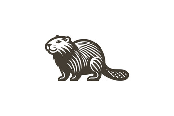 Beaver. Logo, icon, sign, emblem