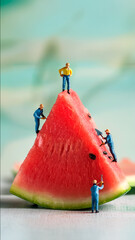 water melon on a white background.
