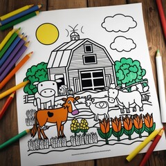 coloring book page