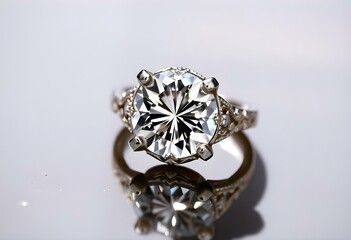 diamond ring create with ai