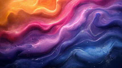 Vivid Liquid Symphony Abstract Acrylic Texture