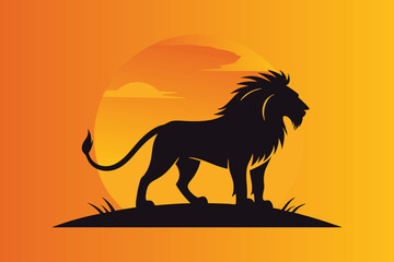 a lion against the horizon A.eps