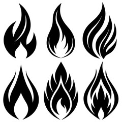 Stunning Black and White Fire Designs: Explore Unique Fire Symbols