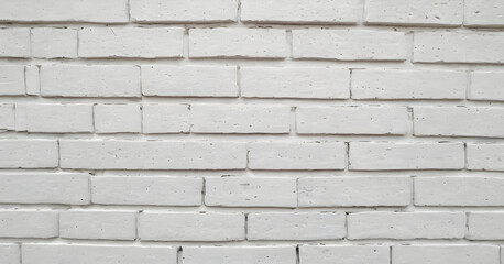 White brick wall texture forming a seamless background