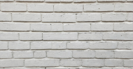 Fototapeta premium White brick wall texture forming an abstract background