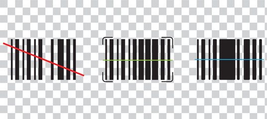 Scanning barcode icon