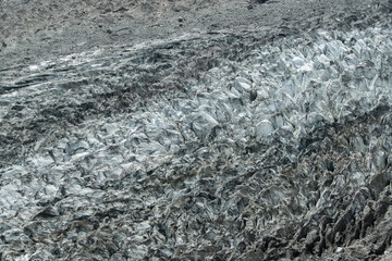 Glaciar de Hopar, Valle de Nagar, Norte de Pakistan