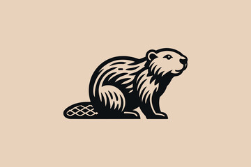  Beaver. Logo, icon, sign, emblem