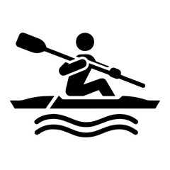Rowing Icon Vector Illustration