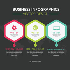 Hexagon Infographic Template Elegant Symmetric Geometric Shapes