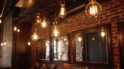 Obraz premium Warm Lights and Brick Walls