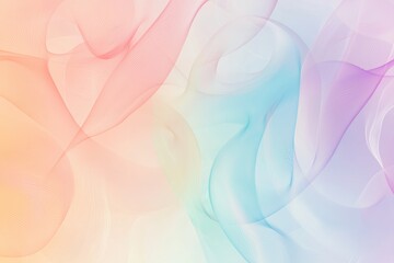 Pastel Colored Wave Design for Commercial Banner – Soft Abstract Background for Print and Digital Use