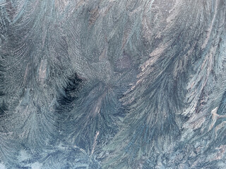 Abstract Hoar Frost on Glass