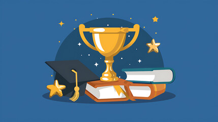 Celebrate the Triumph of Academic Achievement: A Captivating Moment of Student Success Showcasing Scholarly Excellence and Hard-Earned Accomplishments in a Vibrant School Environment