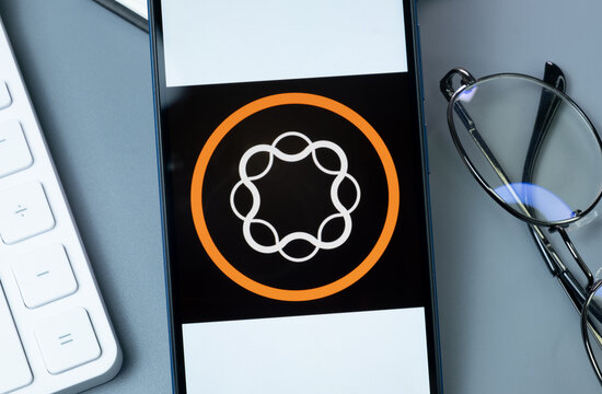 New York, USA - 30 August 2024: Adobe Experience Manager AEM Logo on Phone Screen, Company Icon on Display
