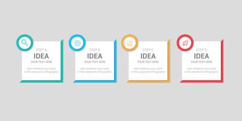 Modern Colorful Infographic infographic template design with icons