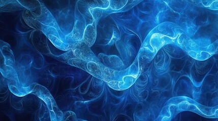 A vibrant blue abstract background with intricate patterns and light shadows, perfect for a calming and energetic design.