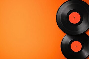 Retro Vinyl Record Player with Minimalist Design. Generative ai