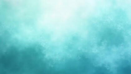 abstract background swirling mist turquoise with copy space