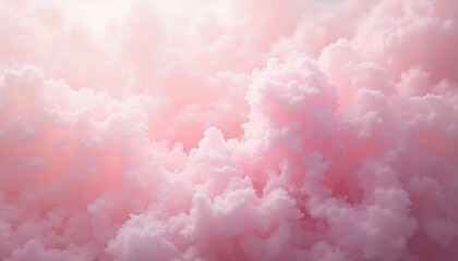 Fototapeta premium pastel pink mist with drifting haze and glowing reflections, serene