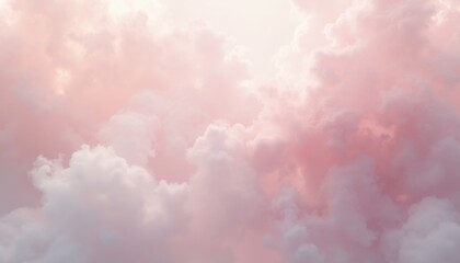 Fototapeta premium ethereal pastel pink with drifting light and glowing haze, dreamy