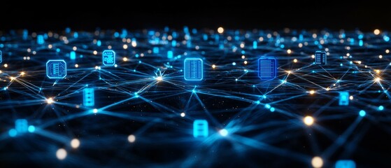 Fototapeta premium Cloud Grid, Cloud Computing and Digital Infrastructure