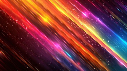 A colorful, multi-colored stripe of light with a lot of sparkles
