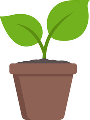 Illustration of a potted houseplant.