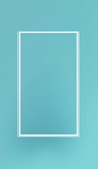 Simple white rectangular banner icon on a blue background