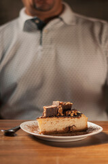 chocolate cake on a plate