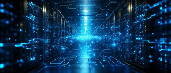 Fototapeta premium The Digital Framework, Cloud Computing and Digital Infrastructure