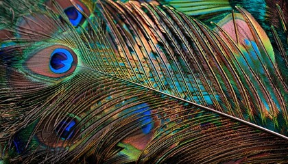 Mesmerizing peacock feathers with vibrant colors and intricate patterns – perfect for artistic projects.