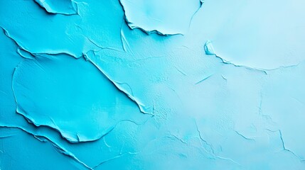 Obraz premium A detailed view of a blue wall with chips at its top and bottom