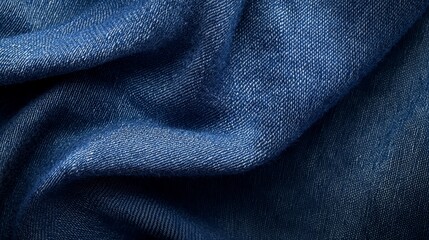 Naklejka premium A close-up of a single blue cloth textured consistently