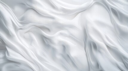 Obraz premium A tight shot of a textured white fabric, featuring gentle undulations, serving as a background or wallpaper