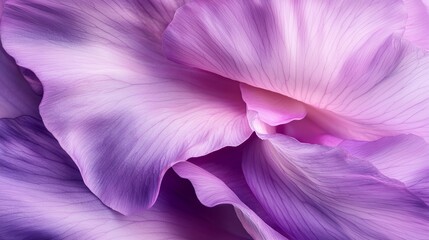  A tight shot of a purple flower with a white stamen at its core
