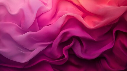 Obraz premium pink at the base, purpling in the middle, and pink on top Abundant ruffles crown this textured expanse