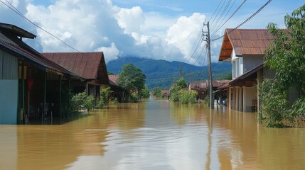 Isolated Communities: Flooded Rural Roads in Chiang Rai Block Access to Region